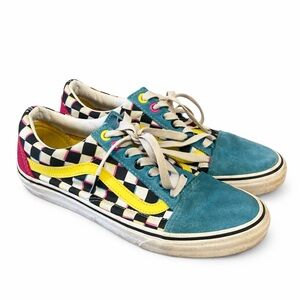 Vans Old Skool 'Crazy Checks' Suede Skateboard Sneakers Running Shoes